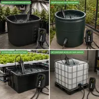 Grow Heizstab 200 Watt mit Anzeige - Wasser Heizung