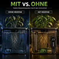 Grow Heizstab 500 Watt mit Anzeige - Wasser Heizung