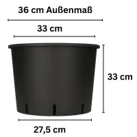 Round Flower Pot 25 Liters - 36x33 cm Planter Pot
