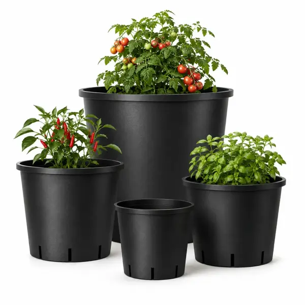 Round Flower Pot 10 Liters - 24x24 cm Plant Pot