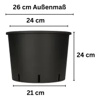 Blumentopf Rund 10 Liter - 24x24 cm Pflanztopf