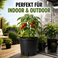 Round Flower Pot 10 Liters - 24x24 cm Plant Pot