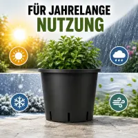 Round Flower Pot 15 Liters - 28x28 cm Plant Pot
