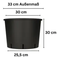 Round Flower Pot 19 Liters - 30x30 cm Plant Pot