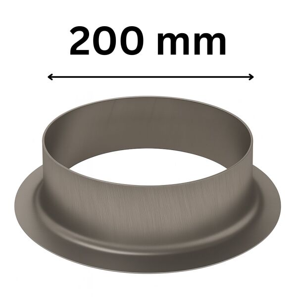 Anschluss Flansch 200 mm Metall - Lüftungssystem Zubehör