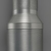 Reducer Piece 100/125 mm Metal - Duct Adapter