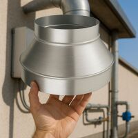 Reduzierstück 100/125 mm Metall - Lüftungskanal Adapter