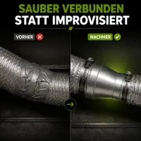 Reducer Piece 250/300 mm Metal - Duct Adapter
