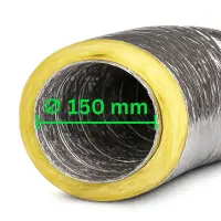 Isoflex Duct 150 mm - 1 Meter Insulated Ventilation Hose