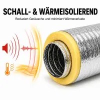 Isolierter Abluftschlauch 160 mm – Extra leise & thermisch isoliert