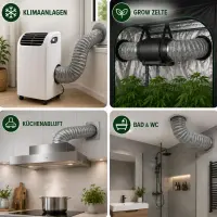 Aluminum Flex Duct 400 mm - 1 Meter Ventilation Hose